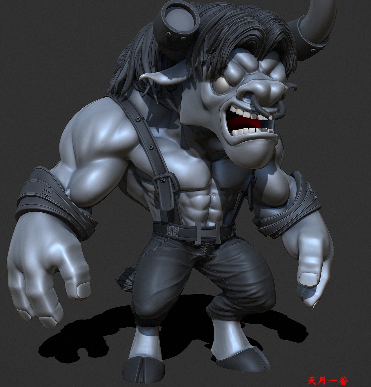 三维动画角色撼地神牛