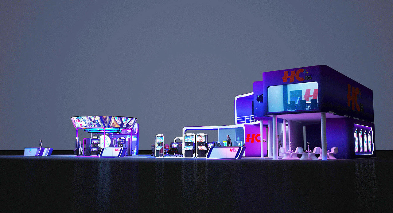 HC游戏展设计效果图