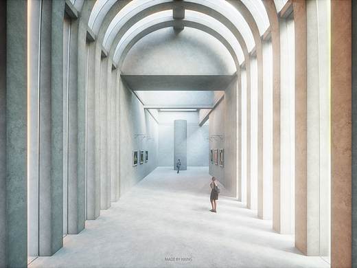 画作展览馆（个人主页-ZNDcwNDM2NzI=） - 建筑/空间 - 站酷设计师黄不紫原创素材 - 站酷ZCOOL