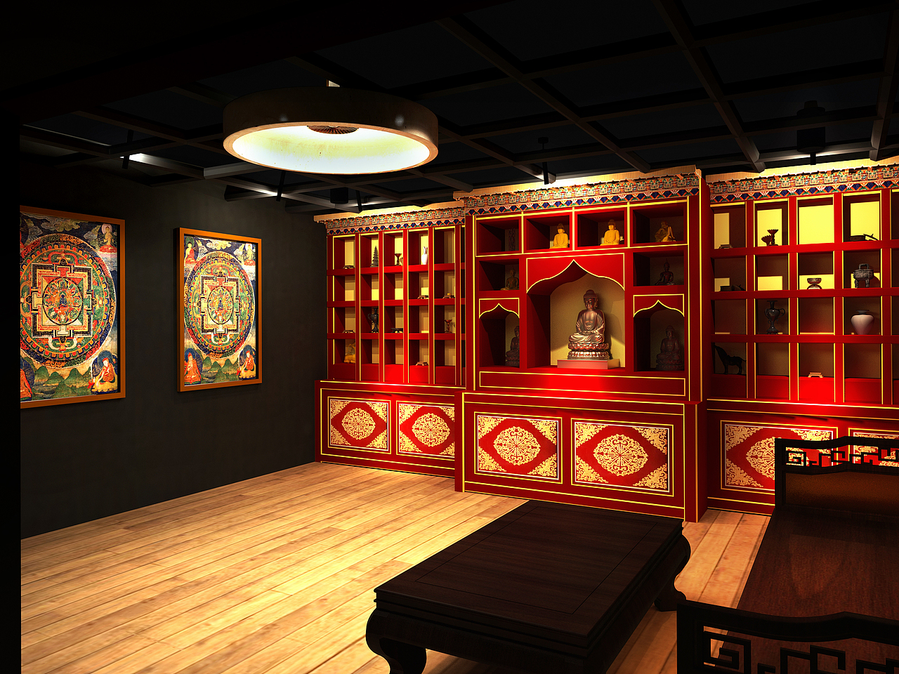 藏式风格室内装饰设计作品