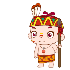 《多宝一家人》酋长造型表情包日常篇
