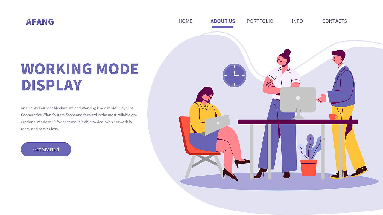 扁平人物插画系统