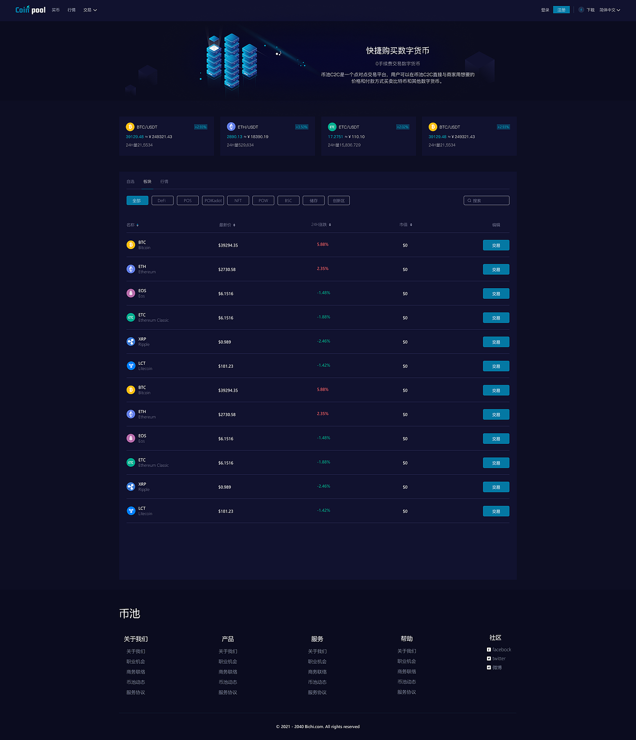区块链界面应该怎么设计？（图ZMjY1MDk2MjY4） - 企业官网 - 站酷设计师爱设计的村花原创素材 - 站酷ZCOOL