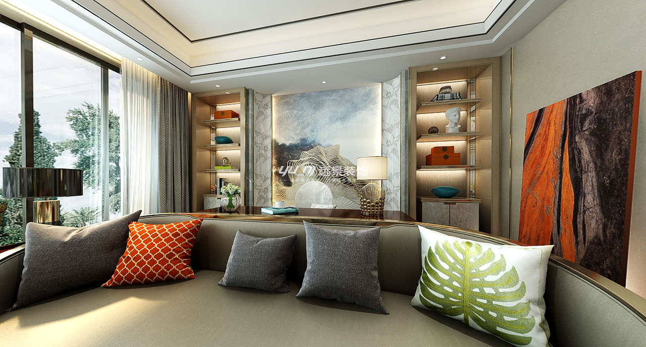 重庆金科城-现代风格装修设计案例参考（图ZMTExMzgwMzIw） - 家装设计 - 站酷设计师子平设计home原创素材 - 站酷ZCOOL