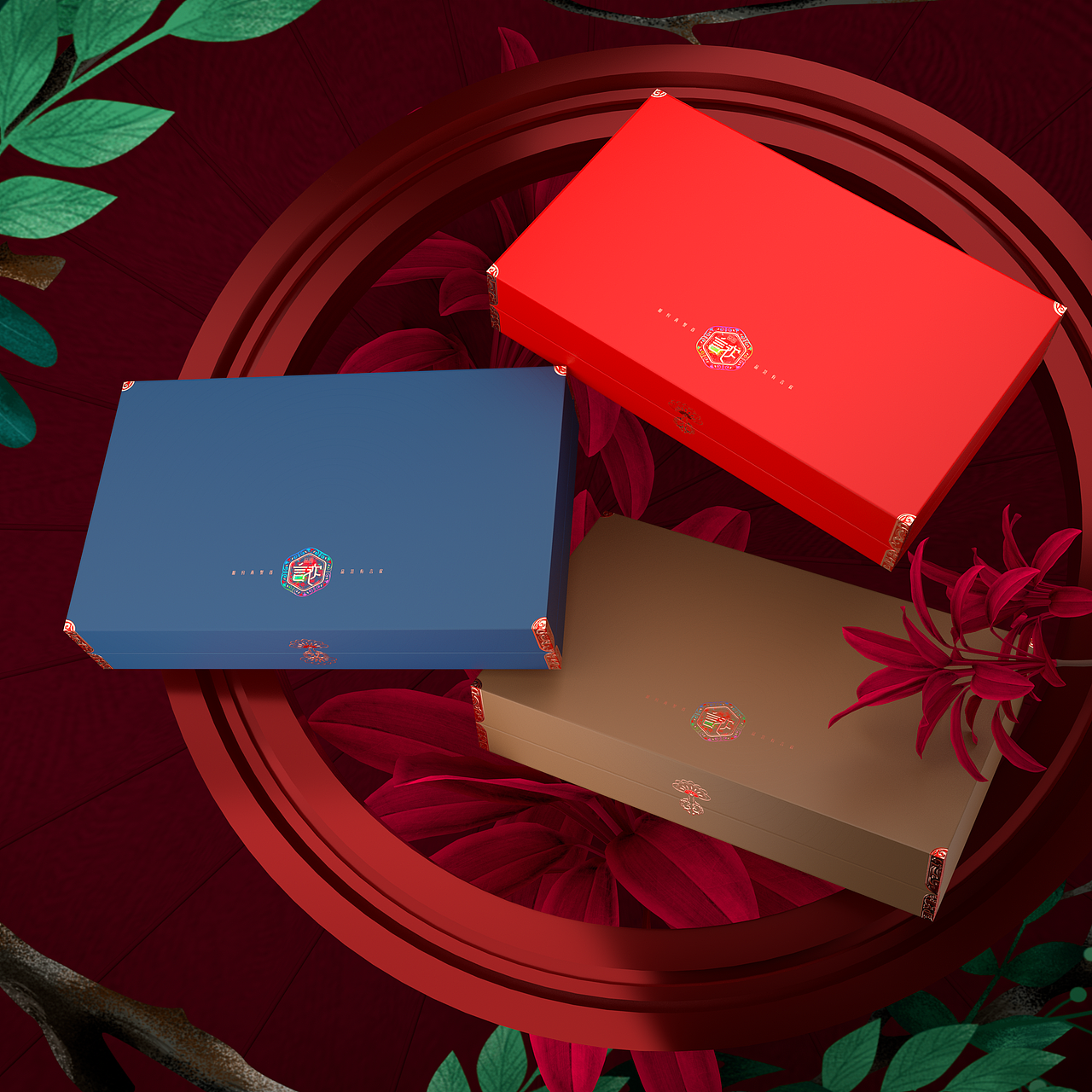 【言欢】茶叶公版礼盒设计（图ZMTg3MzA1ODQ4） - 包装 - 站酷设计师youleigang原创素材 - 站酷ZCOOL