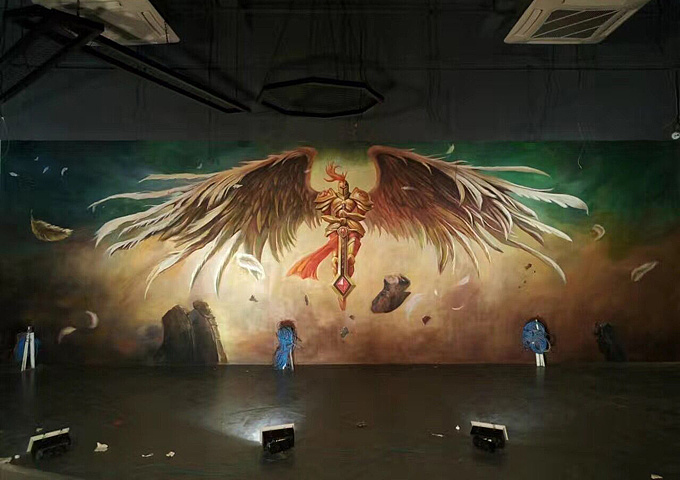 佛山半糖網(wǎng)咖 墻繪（圖ZNjIwNjQ5NDg=） - 新銳潮流插畫 - 站酷設(shè)計(jì)師韶關(guān)幼兒園彩繪原創(chuàng)素材 - 站酷ZCOOL