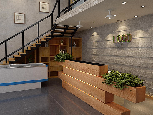 牛肉店加办公（个人主页-ZMjM5Nzc2MzY=） - 家装设计 - 站酷设计师Nicole_空间设计原创素材 - 站酷ZCOOL