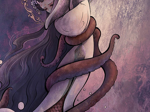 插画系列《鬼神·水系》4⃣️