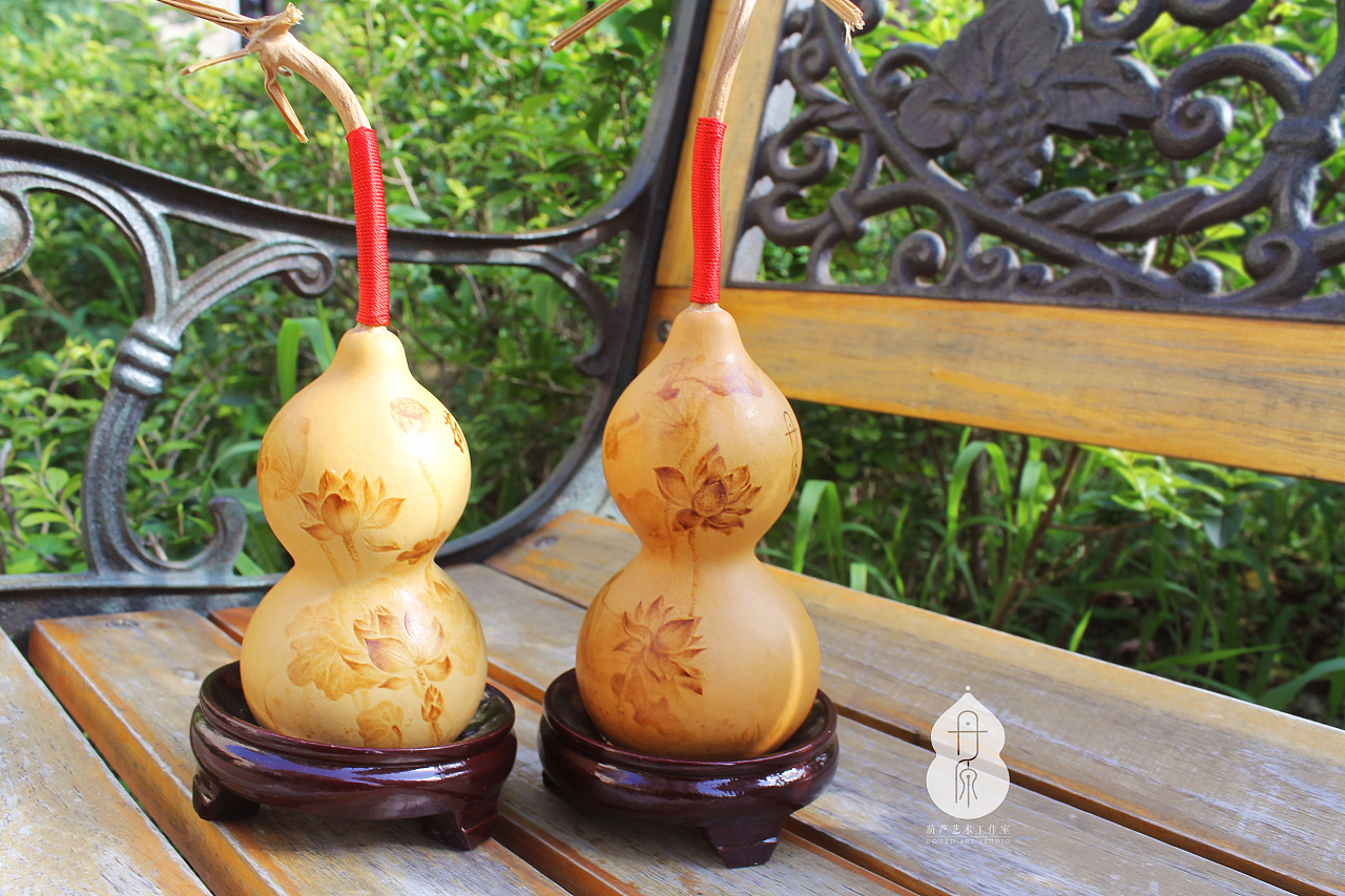 丹原-葫芦烙画 荷花