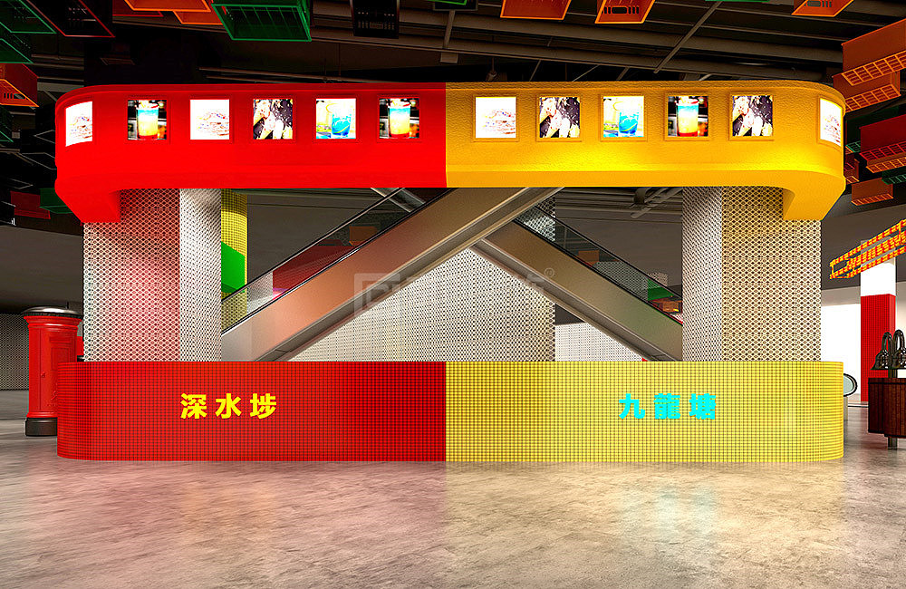 2000平港式美食广场设计装修效果图-京创装饰（图ZMTY3NzMxODU2） - 家装设计 - 站酷设计师郑州京创装饰公司原创素材 - 站酷ZCOOL