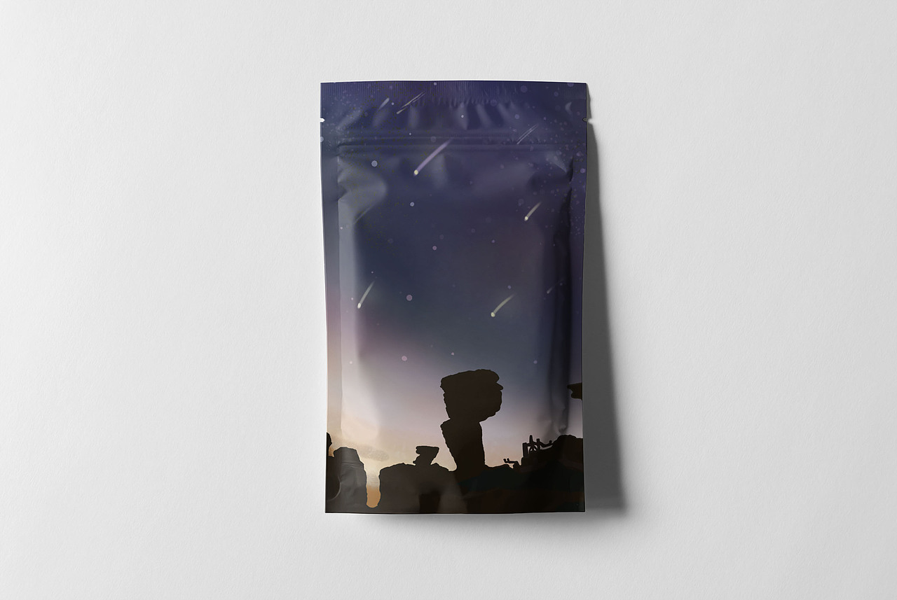 流星雨创作插画（图ZMzEyMTkyMzc2） - 商业插画 - 站酷设计师吉光插画原创素材 - 站酷ZCOOL
