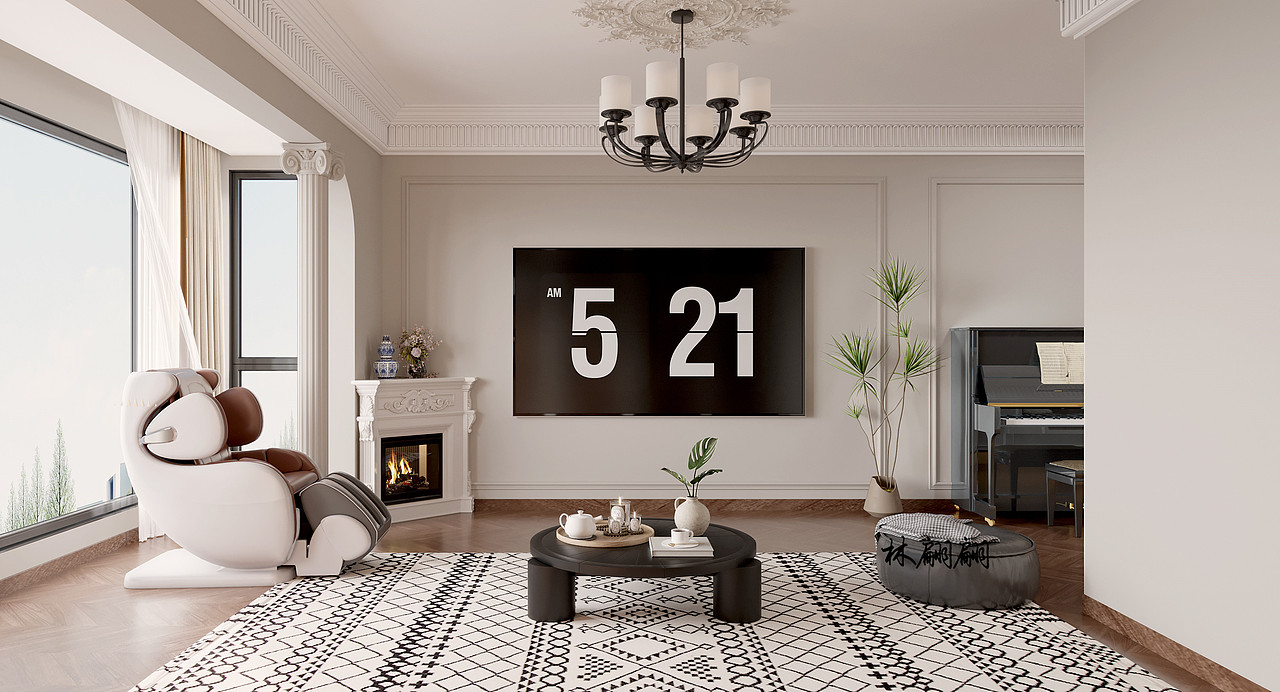 复古法式的家|冬日里的一抹浪漫氛围