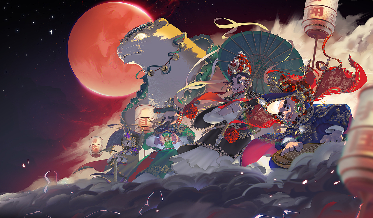 魔家四将（图ZMzM0OTc2NDYw） - 创作习作 - 站酷设计师sanlian原创素材 - 站酷ZCOOL