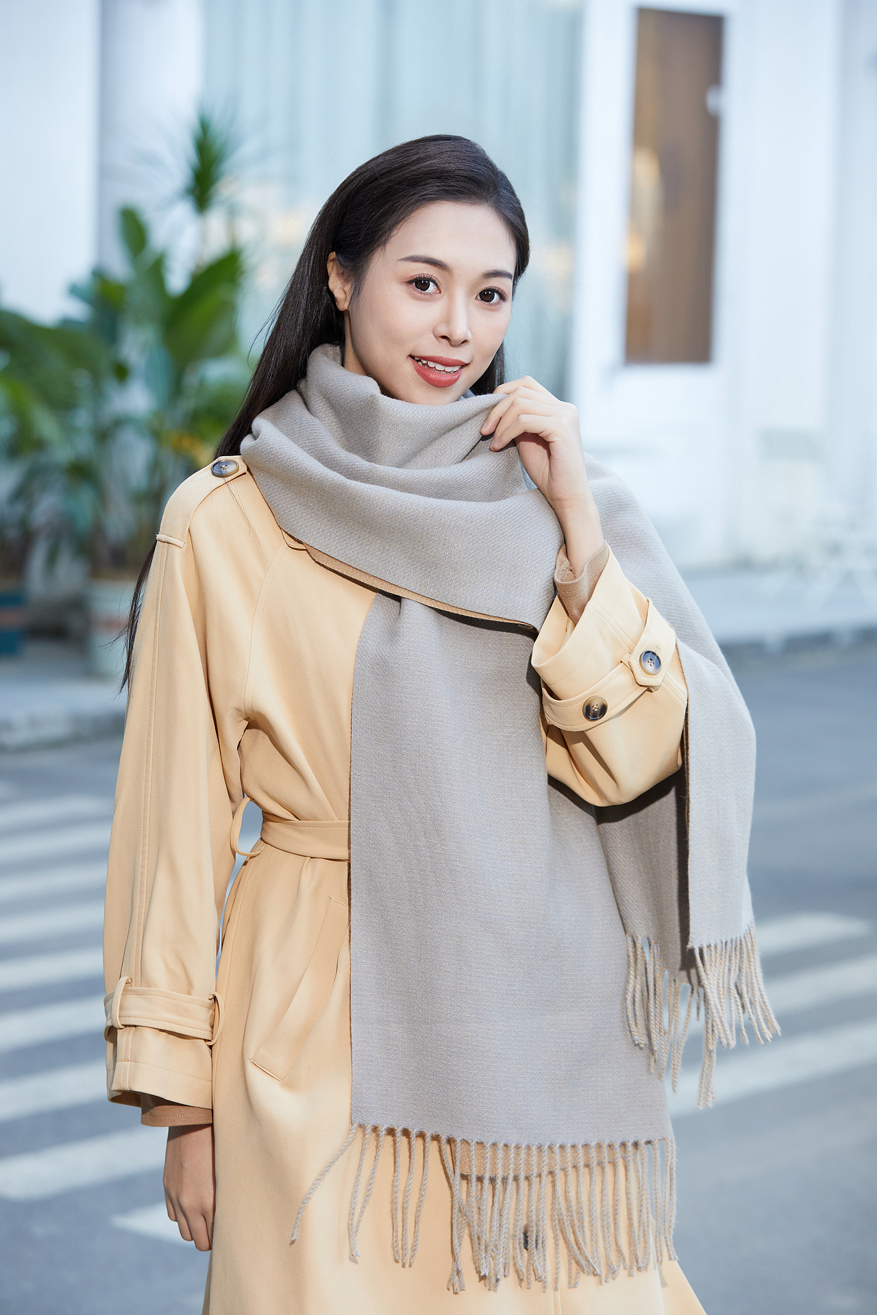 电商摄影丨日用品拍摄丨产品摄影丨软糯拼色围巾