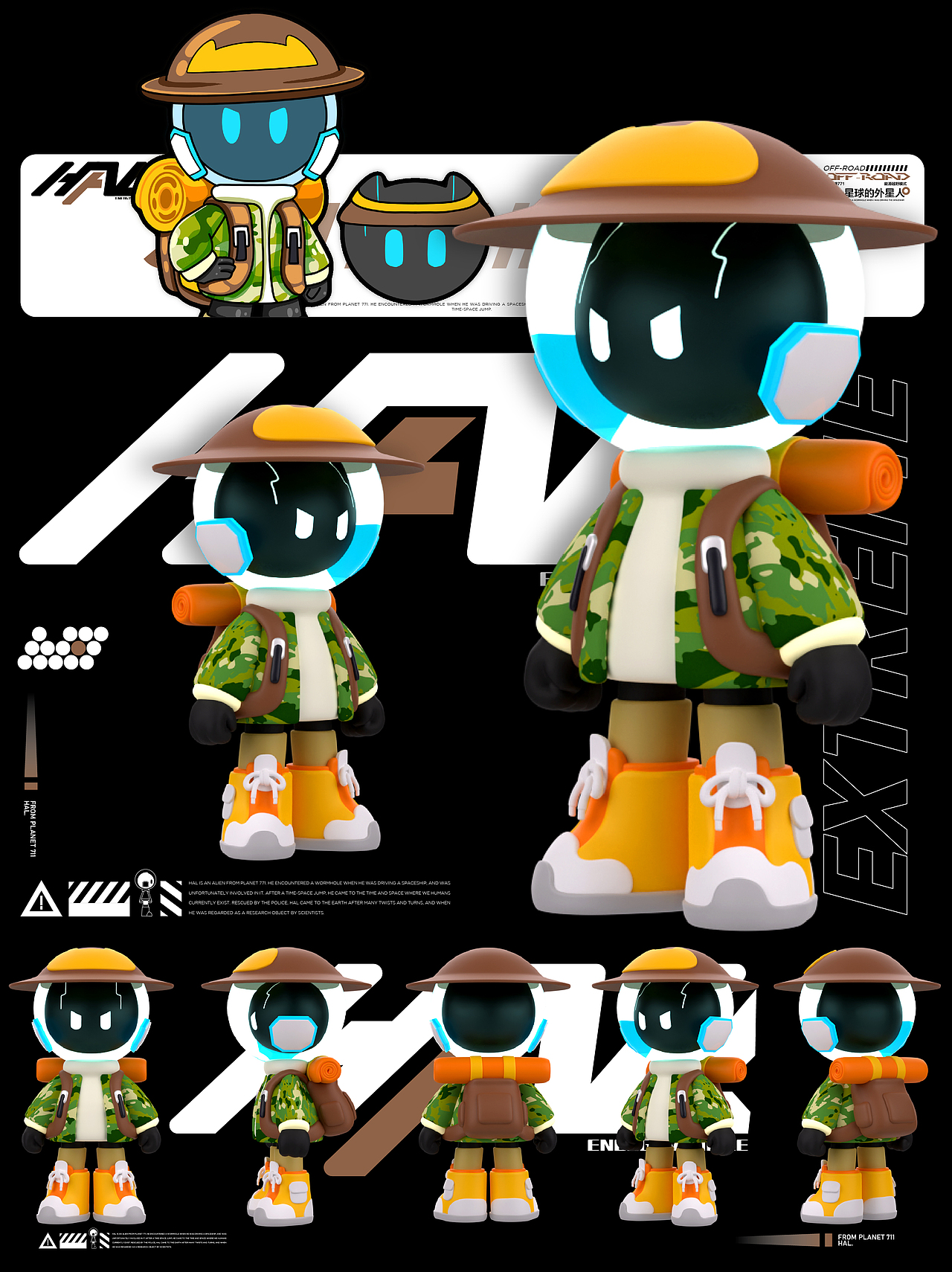 新能源汽车IP全案-来自711星球的哈尔HAL（可授权）