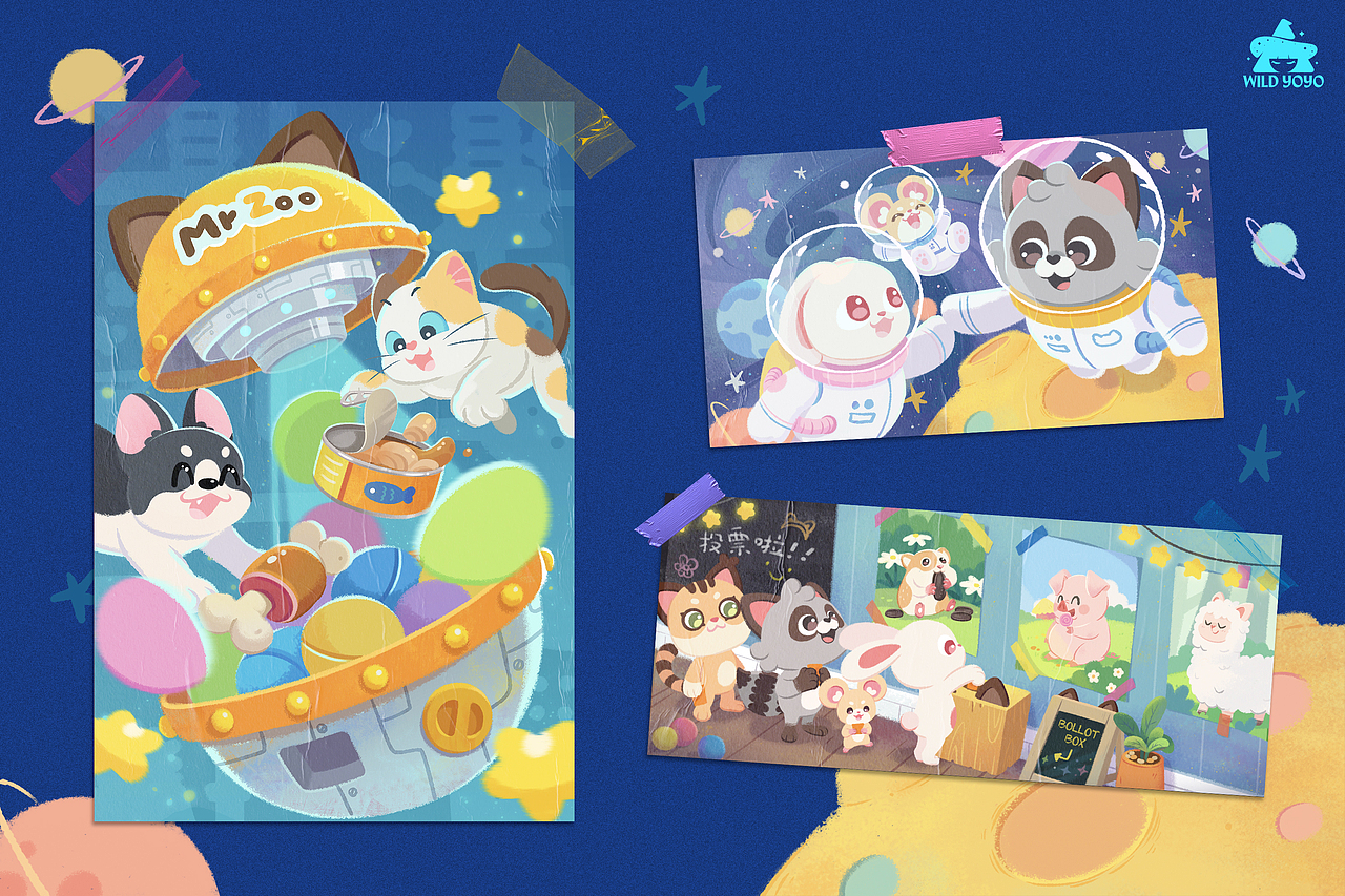 作品集（图ZMzQwMTM3NjQ0） - 商业插画 - 站酷设计师wildyoyo原创素材 - 站酷ZCOOL