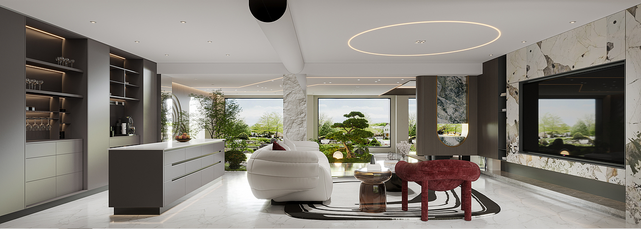 现代｜工装表现 | 展厅（图ZMzYyNDg0NDQ4） - 家装设计 - 站酷设计师一只小星星星原创素材 - 站酷ZCOOL