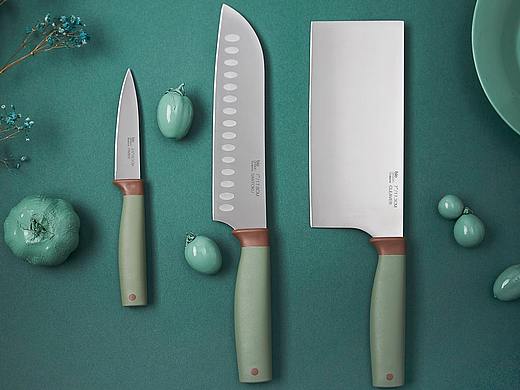 不粘锅刀具组合 色彩碰撞