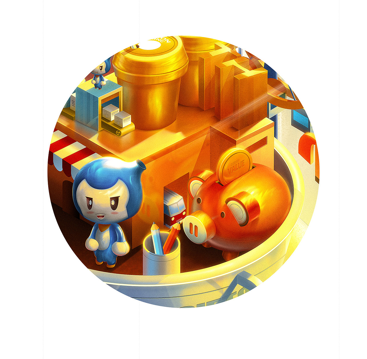 海报设计 贺图 618双11双十二年终大促c4d插画电商品牌（图ZMjczMDgwNzcy） - 电商 - 站酷设计师全能大婶10万粉原创素材 - 站酷ZCOOL