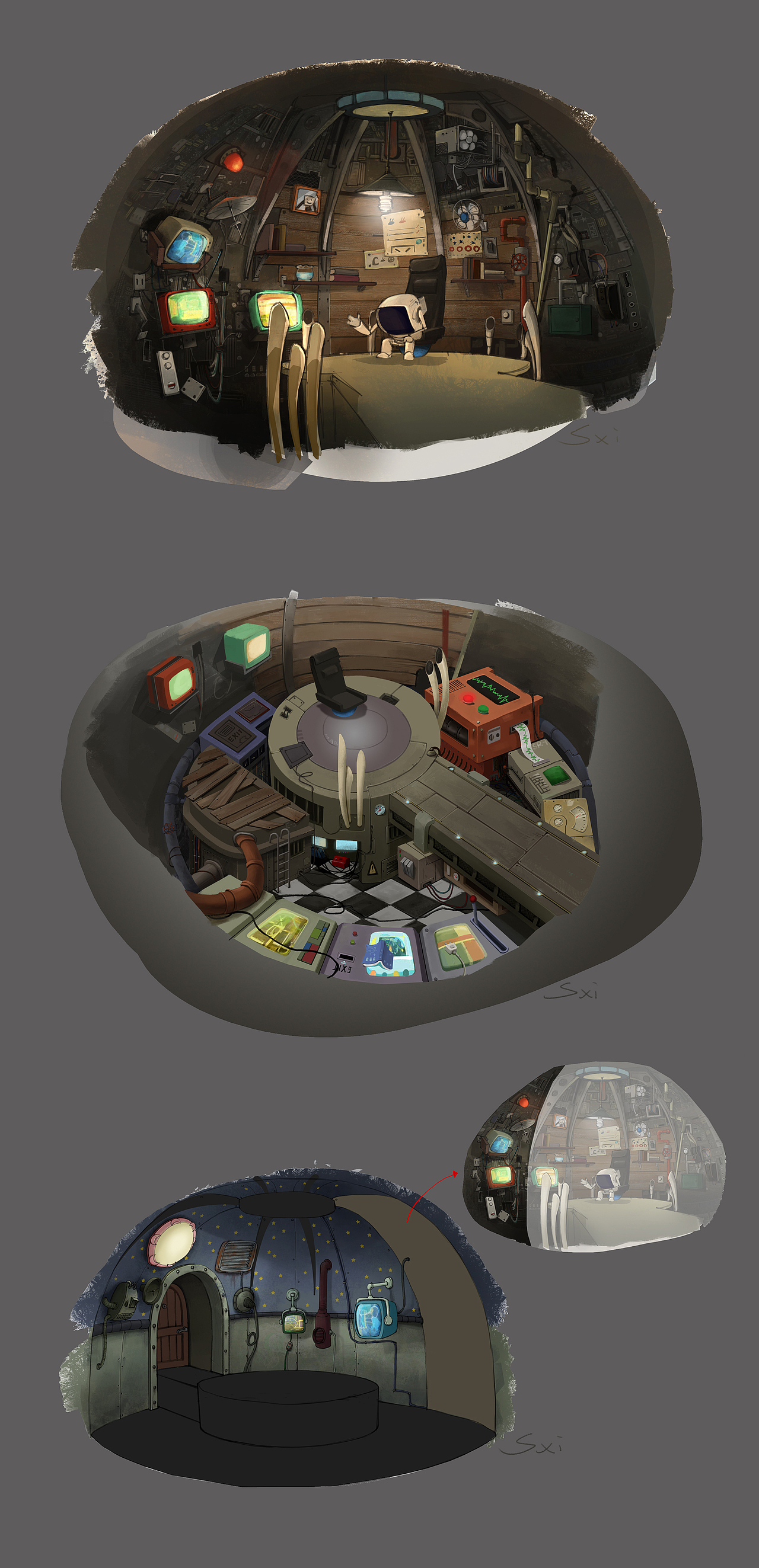 在公司画的场设（图ZMzY0MDE5NDQ=） - 概念设定 - 站酷设计师孙西西原创素材 - 站酷ZCOOL