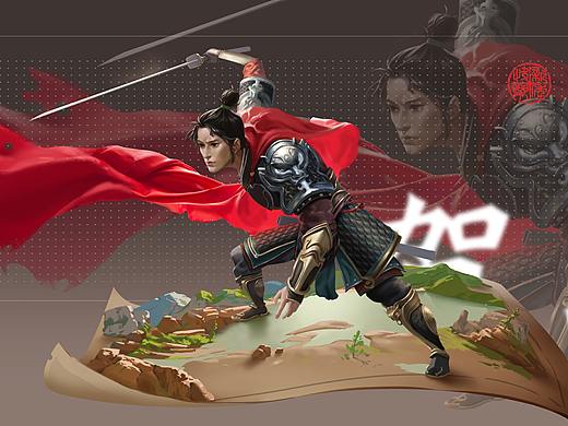 两张立绘插画（个人主页-ZNDk1NTE1MDQ=） - 商业插画 - 站酷设计师阕金原创素材 - 站酷ZCOOL