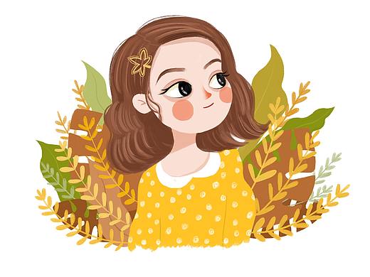 人物插画-《秋》（个人主页-ZNDc4OTI4MjQ=） - 创作习作 - 站酷设计师晴子插画原创素材 - 站酷ZCOOL