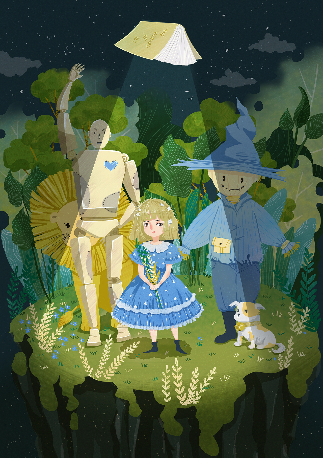 《绿野仙踪》（图ZMjQzODc1NzAw） - 儿童插画 - 站酷设计师汤圆十二斤原创素材 - 站酷ZCOOL