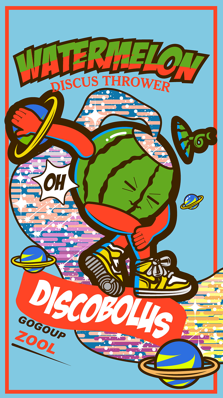 艺术家-西瓜系列潮流插画商业插画