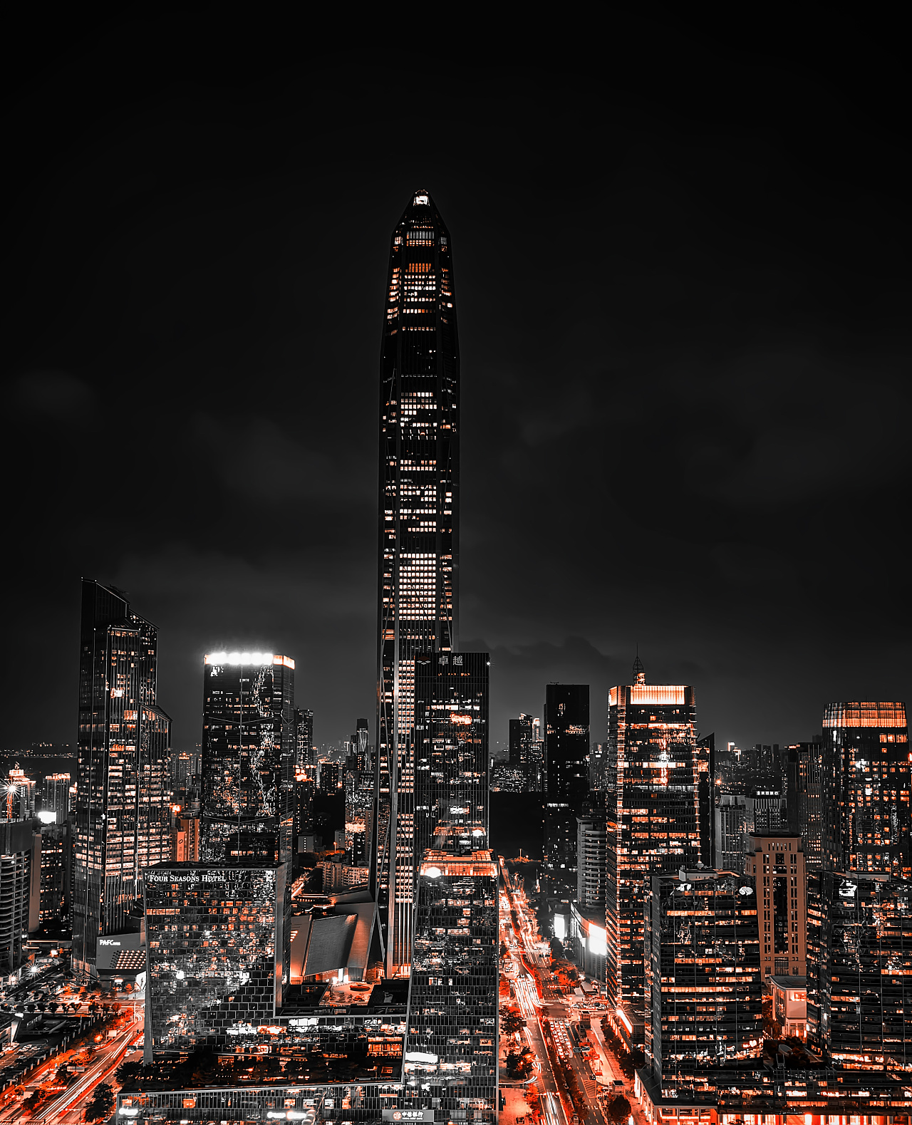 《城市夜景-黑金》