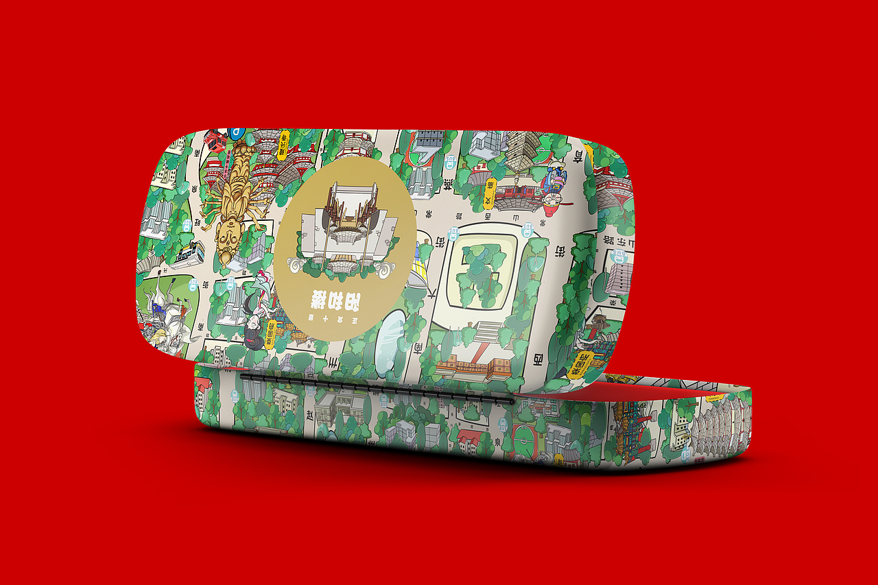 正定手绘旅行地图创作【附衍生文创品】（图ZMjEwMzMzMDI0） - 商业插画 - 站酷设计师设计师杨慧斌原创素材 - 站酷ZCOOL