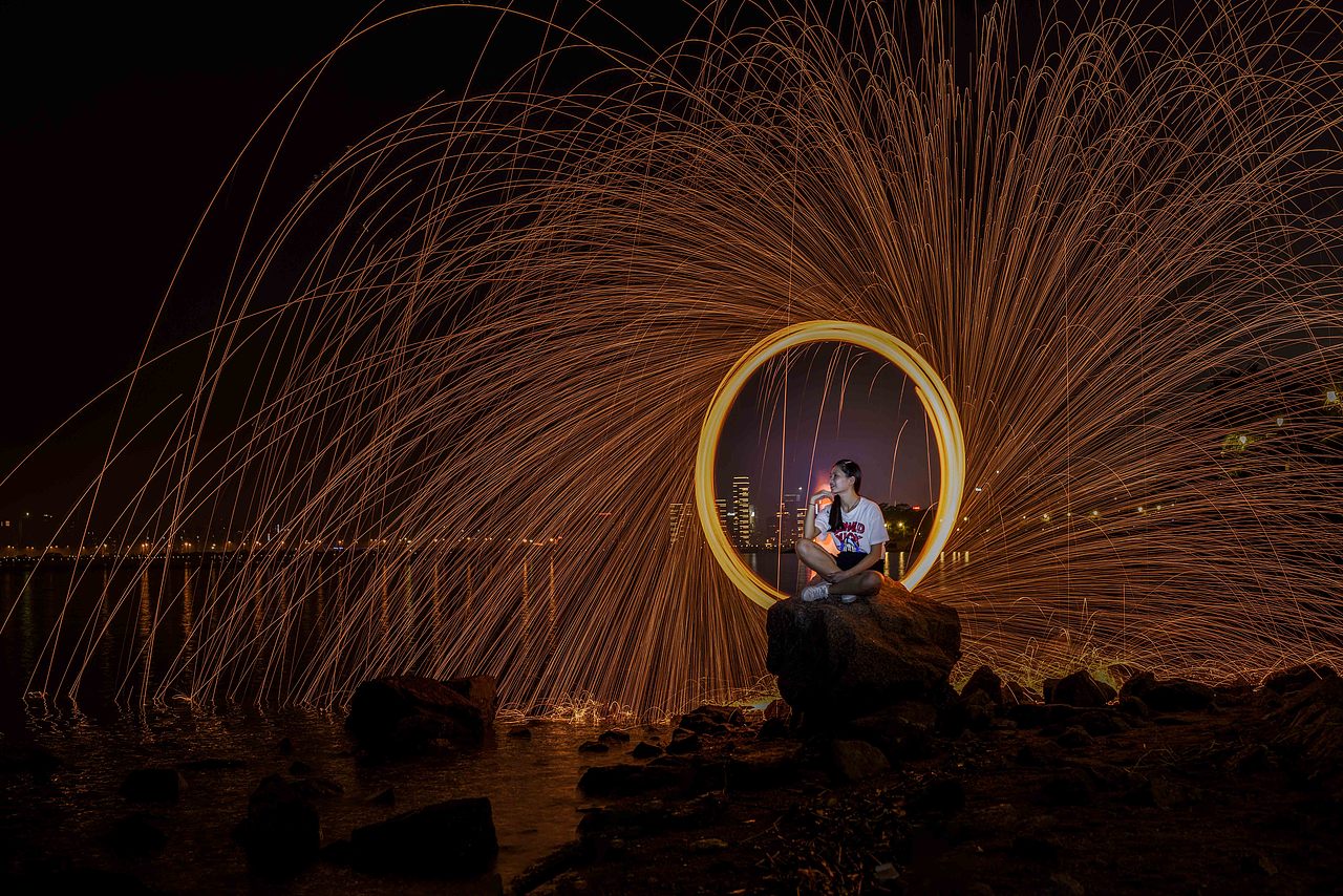 初次拍光绘（图ZOTA2OTYwOTI=） - 人像摄影 - 站酷设计师青山木楼原创素材 - 站酷ZCOOL