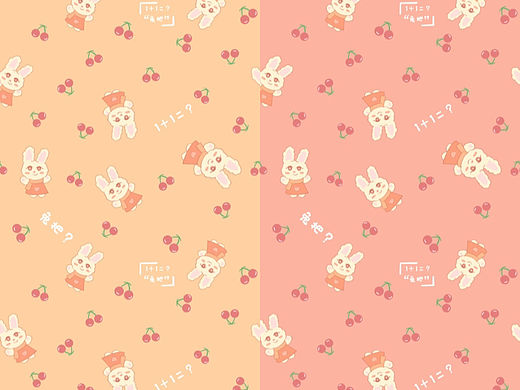 成稿待出|萌兔原创图案设计