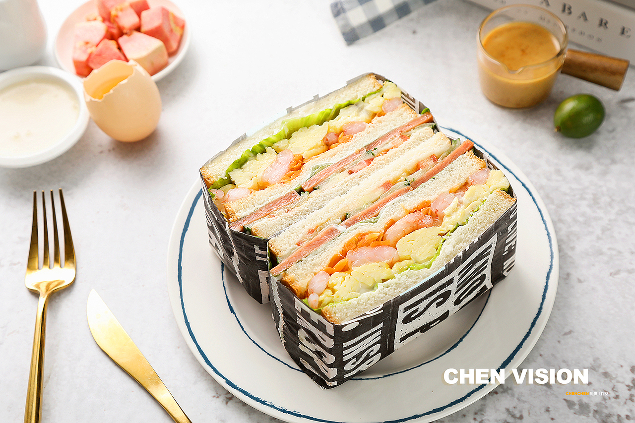 轻食沙拉意面三明治饮料（图ZMjY2NjQ5Nzk2） - 美食摄影 - 站酷设计师CHEN摄影工作室原创素材 - 站酷ZCOOL