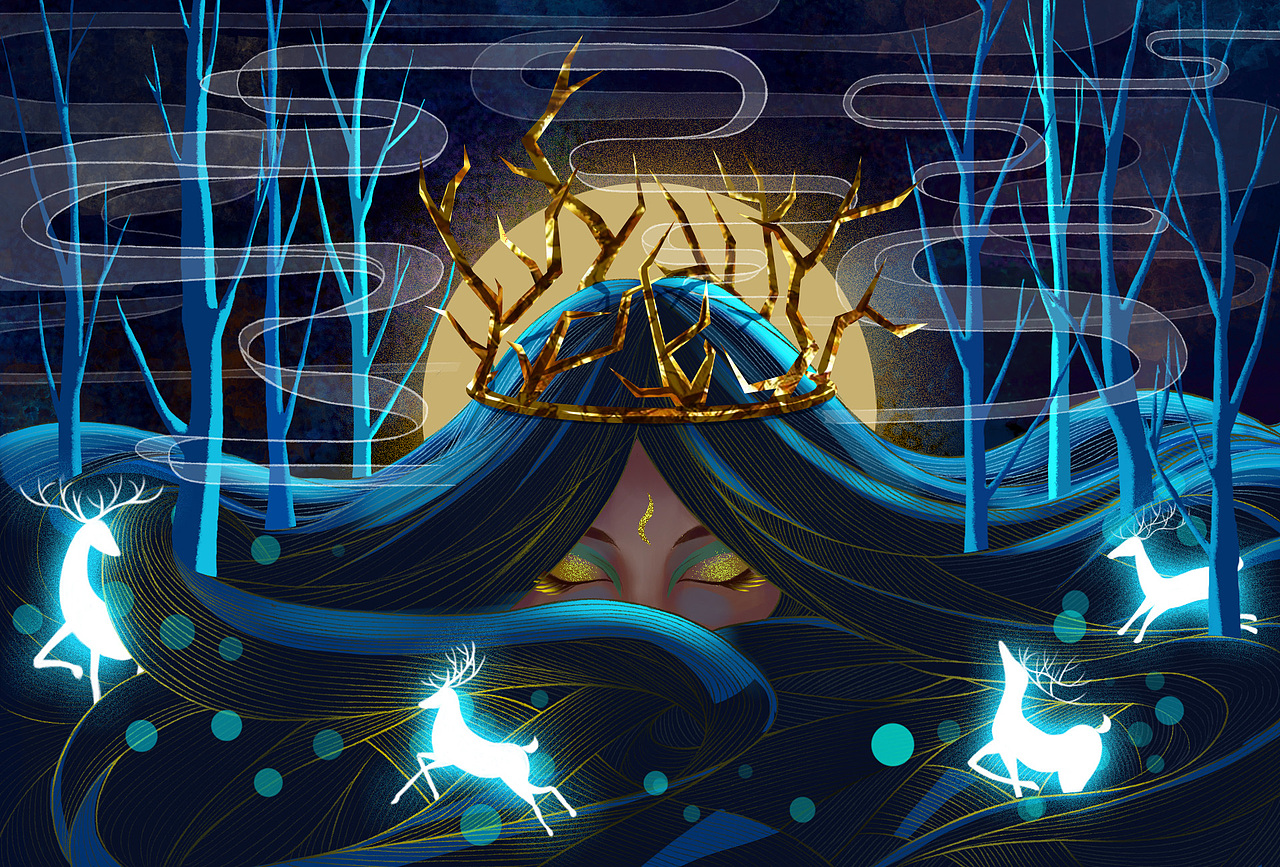 黑暗森林|插画|创作习作|谢oo_原创作品-站酷(zcool)