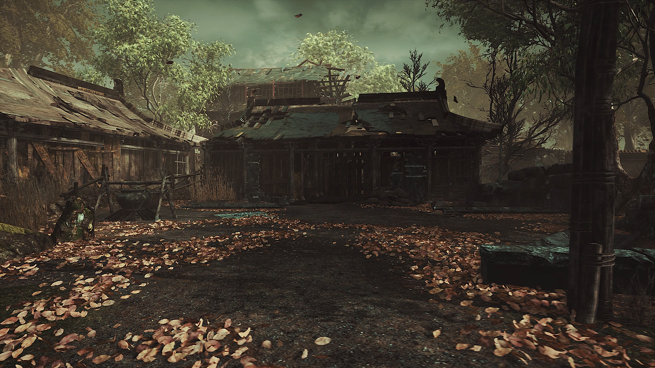 【UE4】武侠风破败的村庄场景练习（游戏场景）