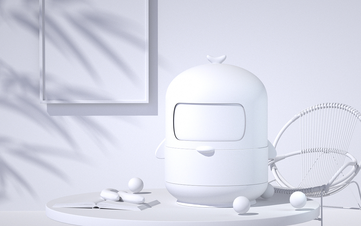 小黄鸭加湿器建模打光练习