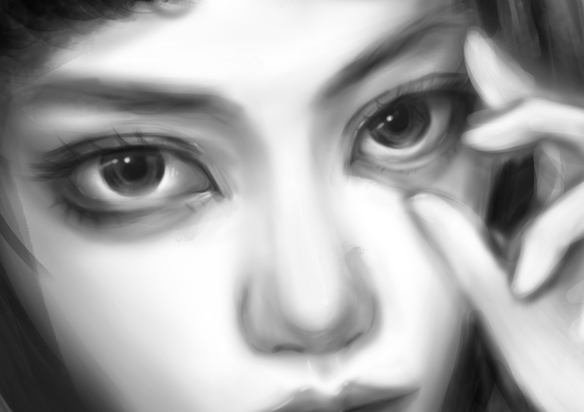 厚涂练习(黑白)