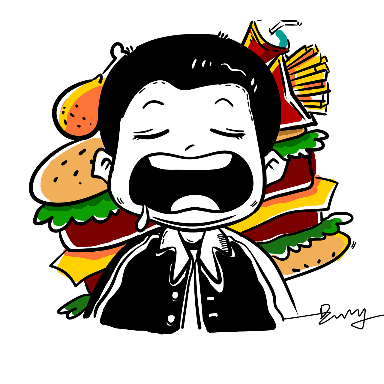 呦吼|插画|新锐潮流插画|大喵小屁 - 原创作品 - 站酷 (zcool)