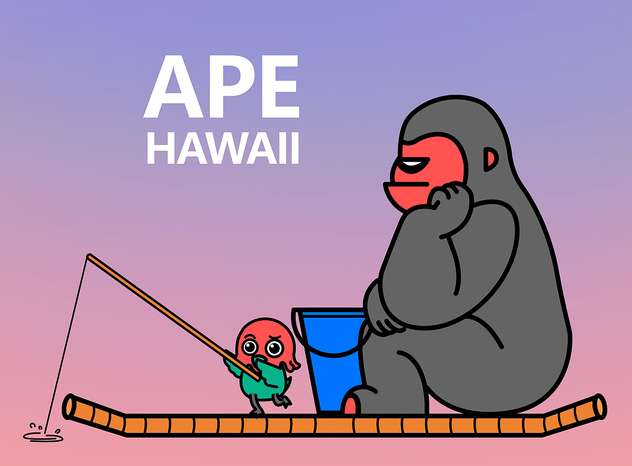 猿与鹦鹉ip形象设计（图ZMzEwOTgzNzAw） - 商业插画 - 站酷设计师是子不语原创素材 - 站酷ZCOOL