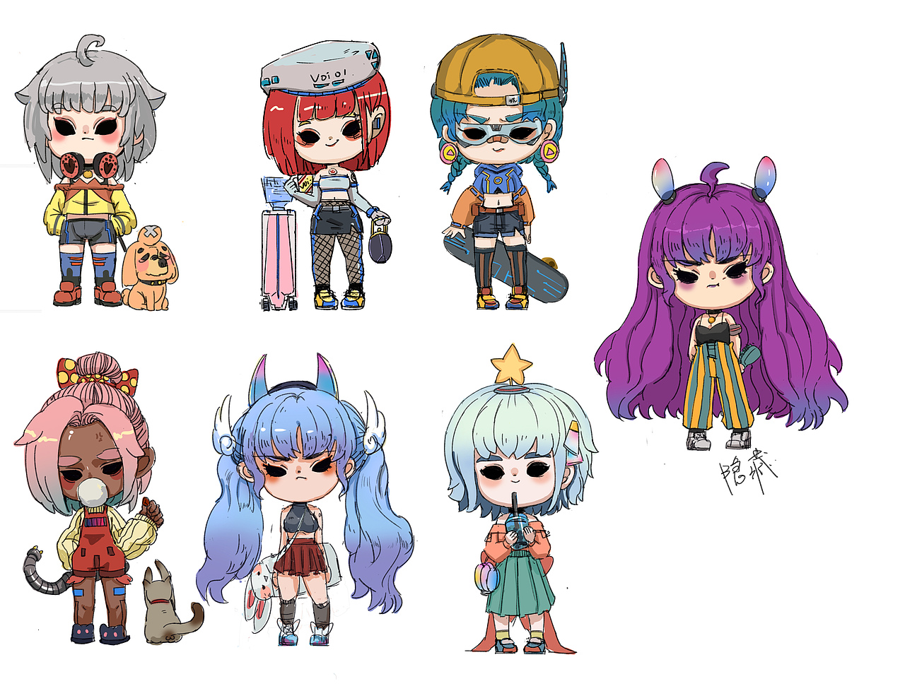 盲盒手办设计,近几个月的创作心得_木木木暮暮-站酷zcool