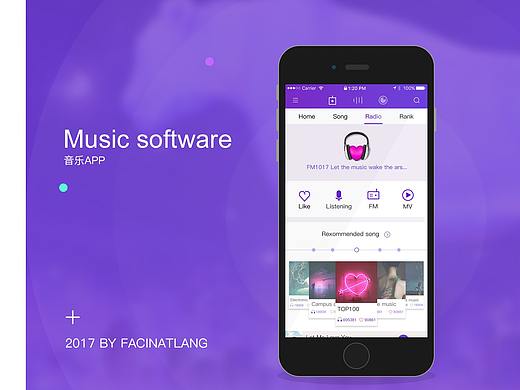 音乐软件临摹加排版（个人主页-ZMjUzMzUwNDA=） - APP界面 - 站酷设计师facinatlang原创素材 - 站酷ZCOOL