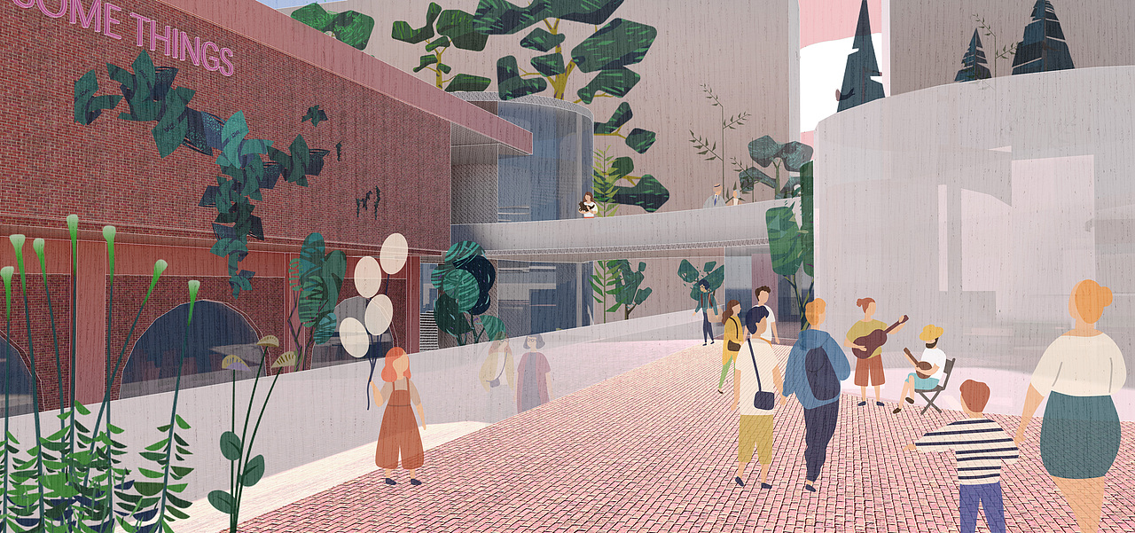 插画风效果图制作