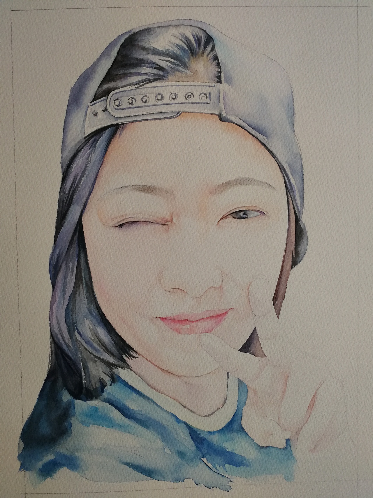 水彩画和彩铅画