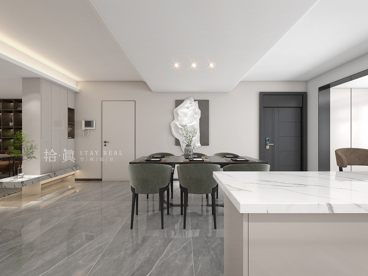 拾眞·创建|昆明 星雅俊园220㎡ 大平层 现代极简风格