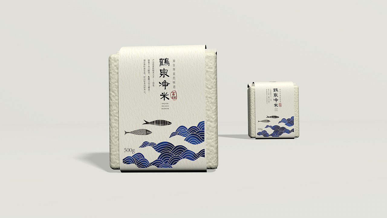 「鹤泉净米」品牌包装设计（图ZMTI1OTIyNzEy） - 包装 - 站酷设计师xujingfeng设计原创素材 - 站酷ZCOOL