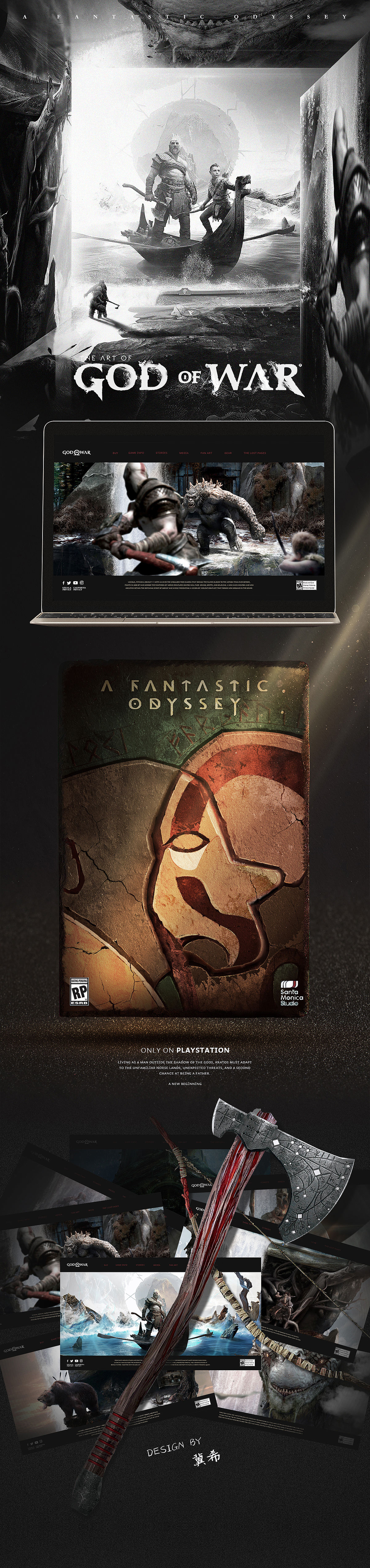 游戏 页面-战神4（god of war 4）（图ZMTcxNzUyOTcy） - 游戏/娱乐 - 站酷设计师冀希原创素材 - 站酷ZCOOL