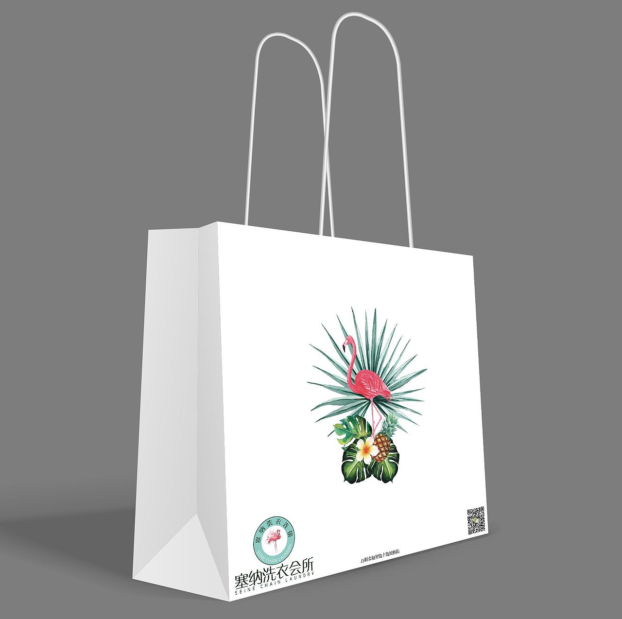 洗衣店手提袋视觉效果设计（图ZMTA2MjA0NDMy） - 品牌 - 站酷设计师哼哼张原创素材 - 站酷ZCOOL