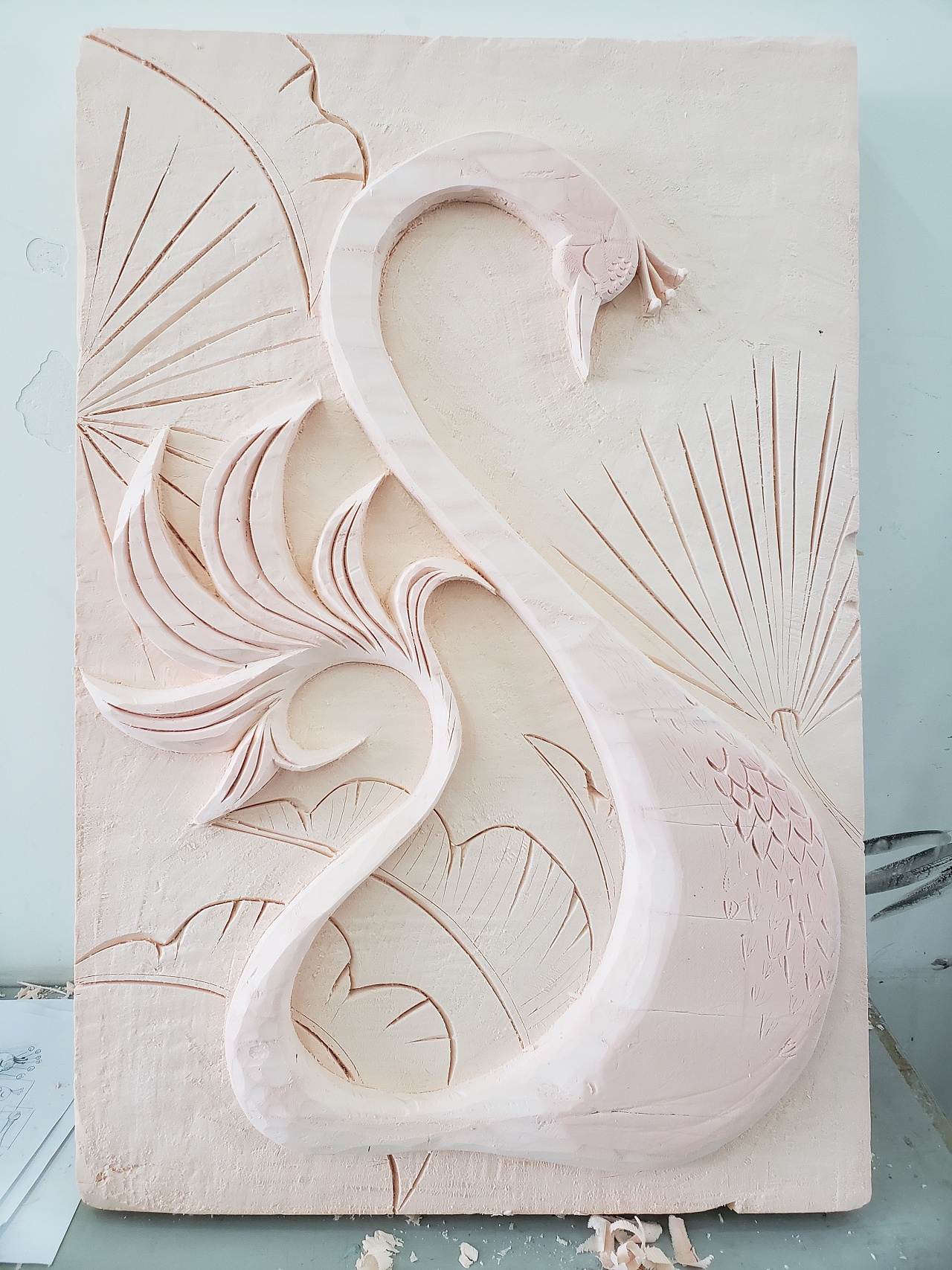 防火材料浮雕|纯艺术|绘画|缪瑞英 - 原创作品 - 站酷 (zcool)