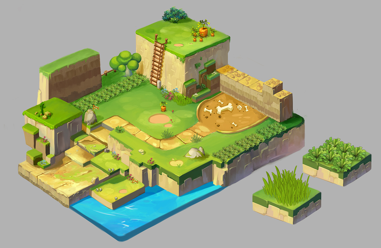 场景测试|插画|游戏原画|美术农民工 - 原创作品 - 站酷 (zcool)