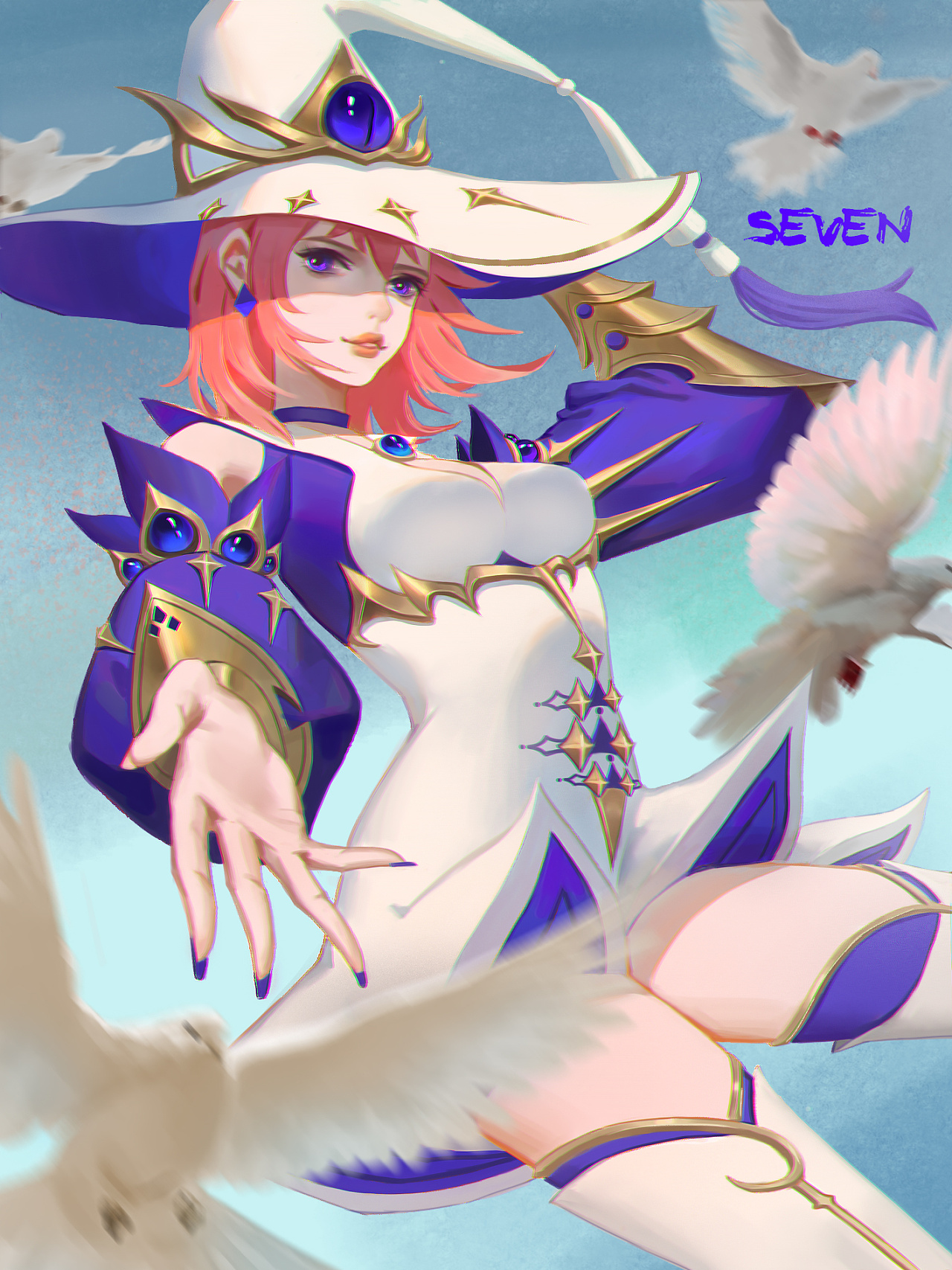 魔法师人设的同人插画成都|设计爱好者七喜酱157103年前
